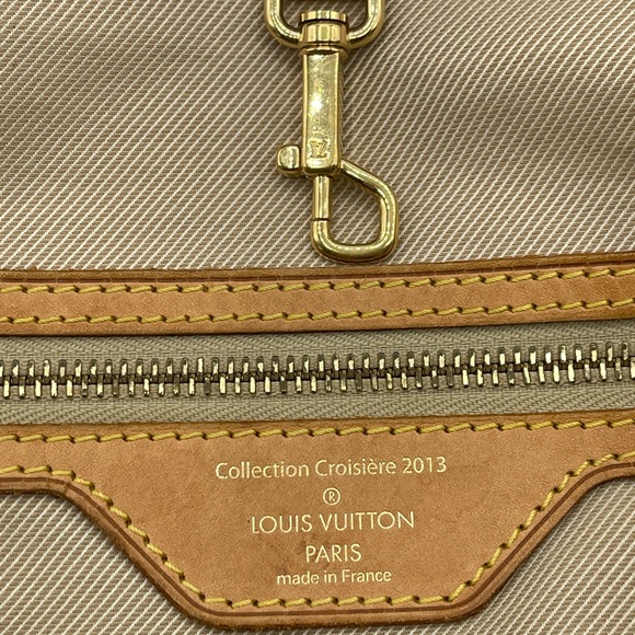 Louis Vuitton Neverfull Denim Stone Rose Appliqué - Picture 14 of 16